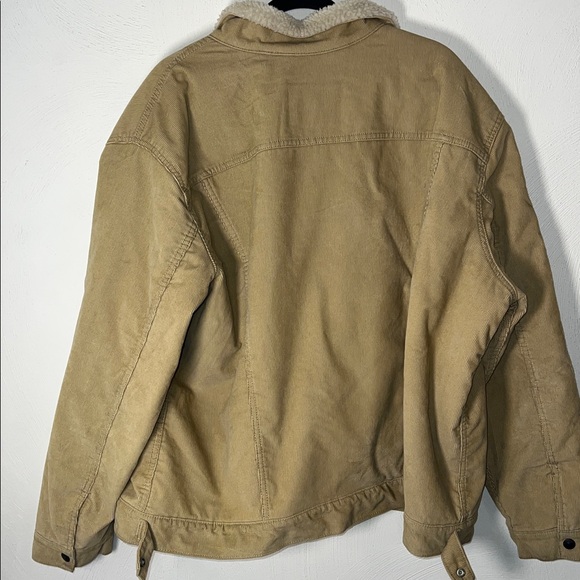 Levi's Men's Beige Sherpa Collar Jacket - Picture 2 of 9
